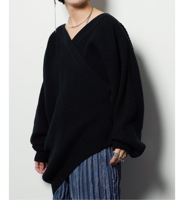 予約》ASYMMETRY RIB PULLONER：ニット|CITYSHOP(シティショップ)の