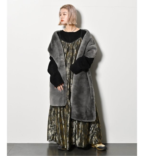 GOLD LAME DRESS：ワンピース|CITYSHOP(シティショップ)の通販｜アイルミネ