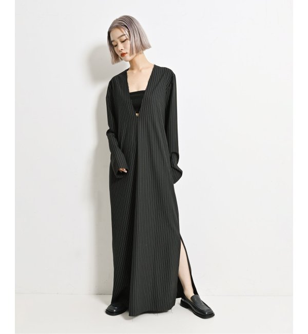 《追加》V NECK LEAN DRESS：ワンピース