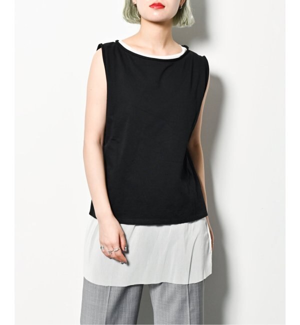 《予約》LAYERED TANK TOP：カットソー