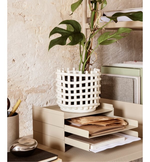 【ferm LIVING/ファームリビング】CERAMIC BASKET L セラミック バスケット L