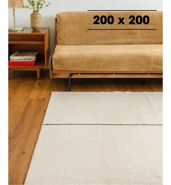 ＜アイルミネ＞【ジャーナル スタンダード ファニチャー/journal standard Furniture】 LINE RUG 200x200 ライン ラグ
