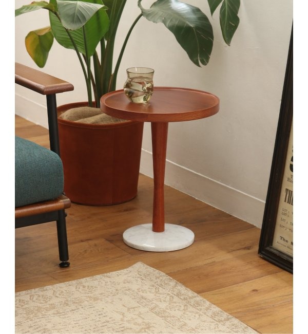 ＜アイルミネ＞【ジャーナル スタンダード ファニチャー/journal standard Furniture】 WINDAN SIDE TABLE(MB)ウィンダンサイドテーブル ミディアムブラウン画像