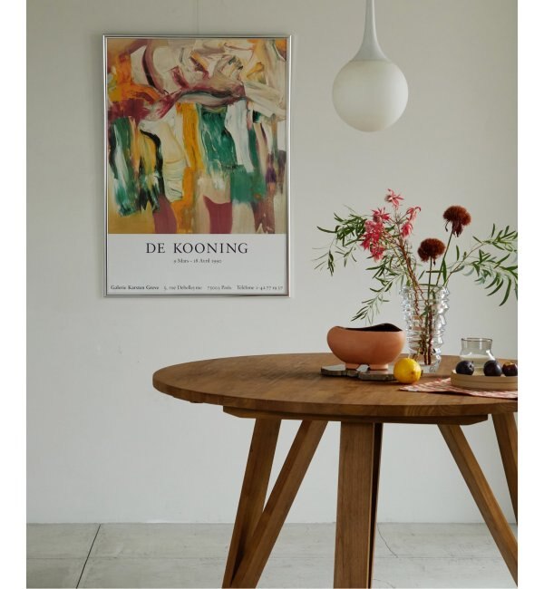 ＜アイルミネ＞【ジャーナル スタンダード ファニチャー/journal standard Furniture】 【Willem de Kooning/ウィレム・デ・クーニング】アートフレーム画像