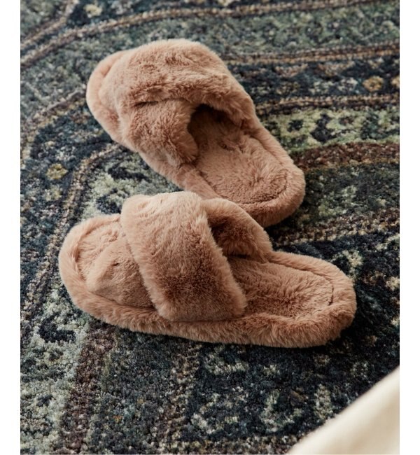 SLIPPER FUR　フェイクファー スリッパ　ルームシューズ