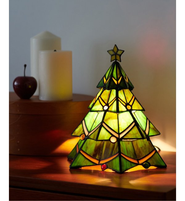 STAINED GLASS LAMP TREE ステンドグラス ランプ クリスマスツリー