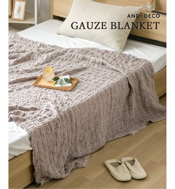 《予約》【AND DECO/アンドデコ】 GAUZE BLANKET S　ガーゼブランケット