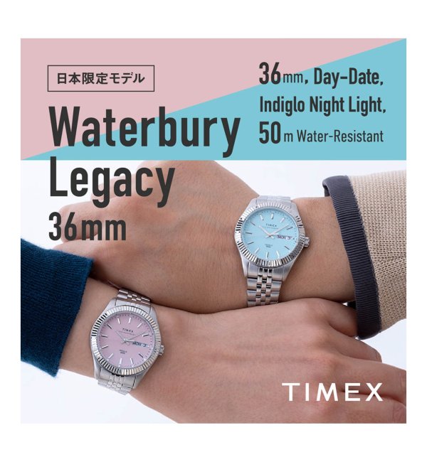 TIMEX/タイメックス】Waterbury Legacy 36mm ピンク【 ウォッチ