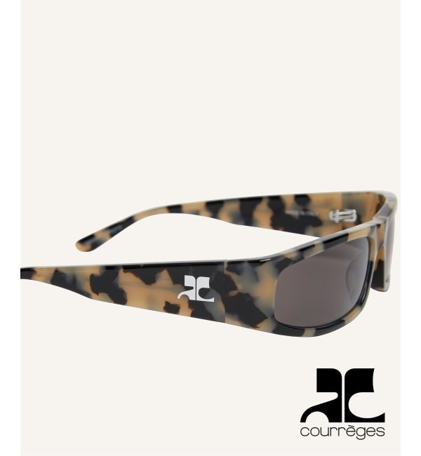 モテ系ファッションメンズ|【ヒロブ/HIROB】 【COURREGES / クレージュ】TECH SUNGLASSES HAVANA/BLACK