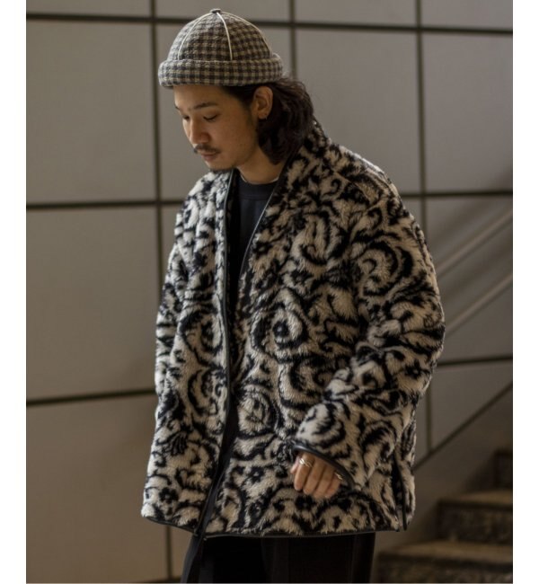 Sasquatchfabrix. JACQUARD BOA VEST スーパーセール