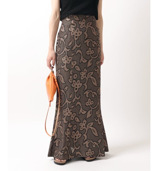 TODAYFUL / トゥデイフル】Jacquard Leaf Pencilskirt|JOINT WORKS