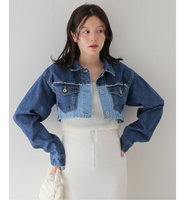 eenie / イーニー】Cropped Shade Denim Jacket|JOINT WORKS ...