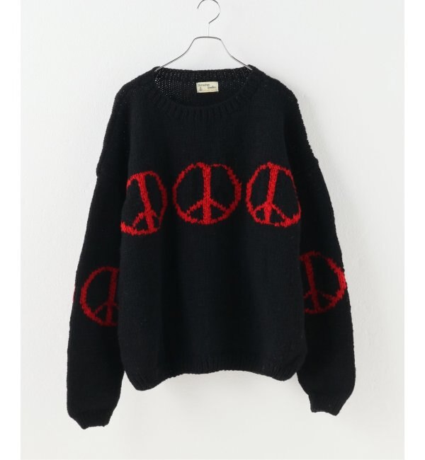 MacMahon Knitting Mills 】Crew Neck Knit-Line Peace|JOINT WORKS
