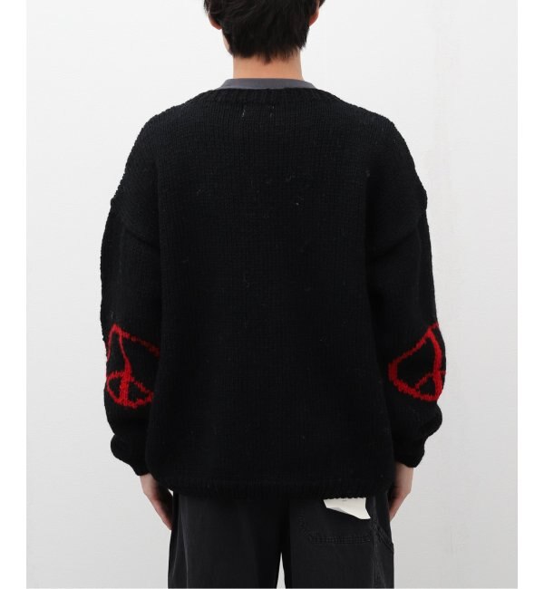 MacMahon Knitting Mills 】Crew Neck Knit-Line Peace|JOINT WORKS