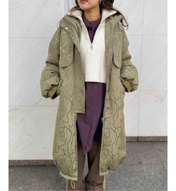 【TODAYFUL / トゥデイフル】Jacquard Down Coat