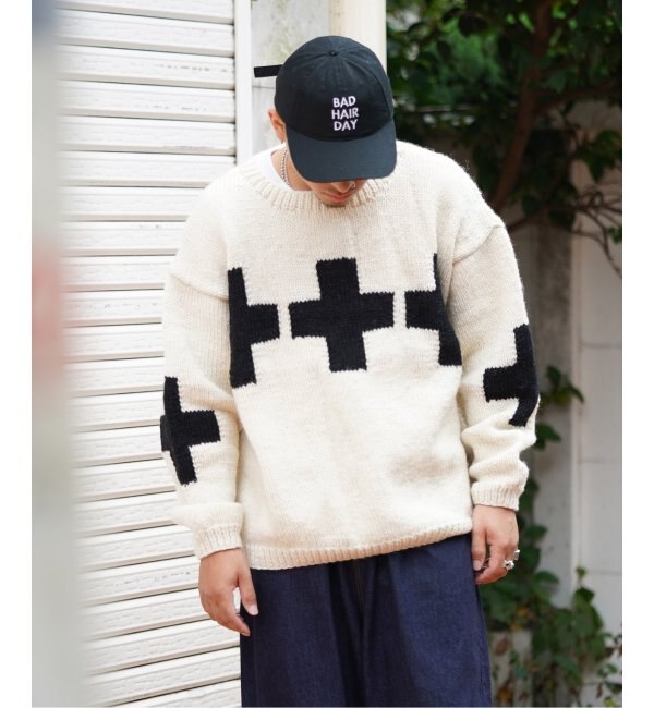 MacMahon Knitting Mills 】 +【Niche.】 Crew Neck Knit-Line Cross|JOINT  WORKS(ジョイントワークス)の通販｜アイルミネ