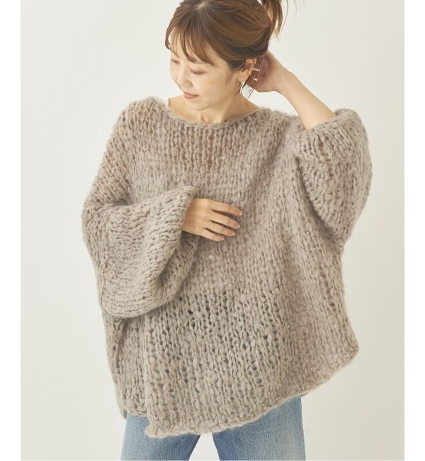 大人気大得価】 Plage - Plage HANDKNIT ジャンボタムニットの通販 by ...