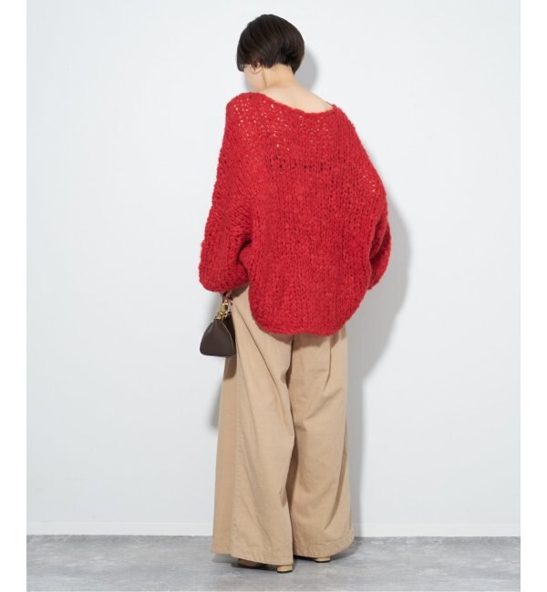 直販ショッピング Plage HAND KNIT ジャンボタムニット