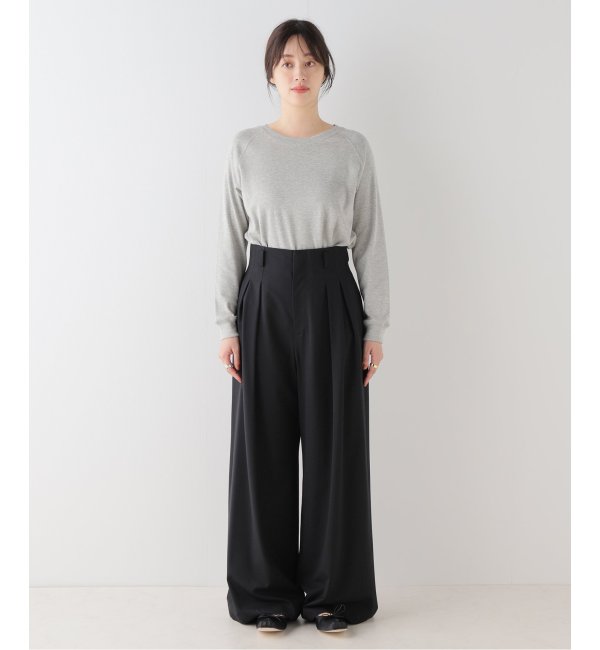 Plage one tuck wide パンツ-