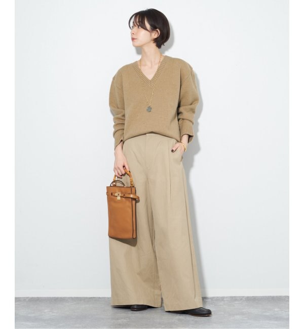 CAMEL WOOL Vネック プルオーバー|Plage(プラージュ)の通販｜アイルミネ