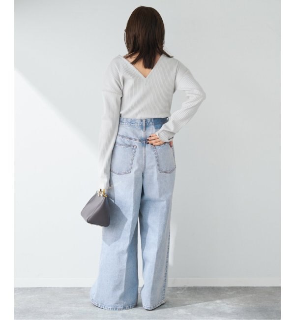 DENIM TUCK WIDE パンツ