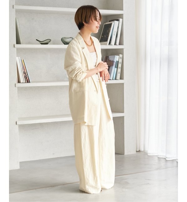 予約》VIS/LINEN TUCK WIDE パンツ|Plage(プラージュ)の通販｜アイルミネ