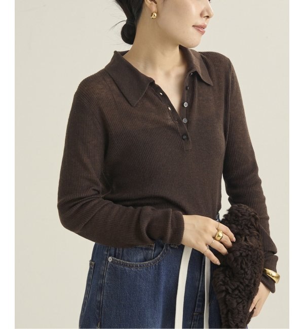 WOOL ポロニットシャツ|Plage(プラージュ)の通販｜アイルミネ