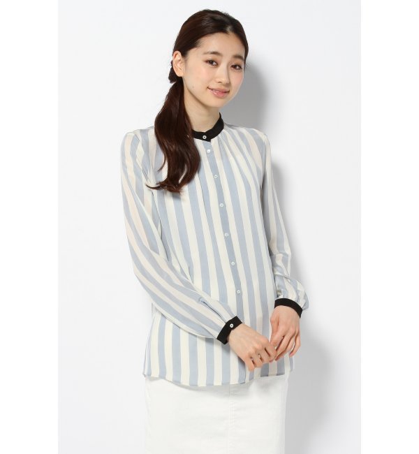 MASSCOB ストライプ柄ブラウス