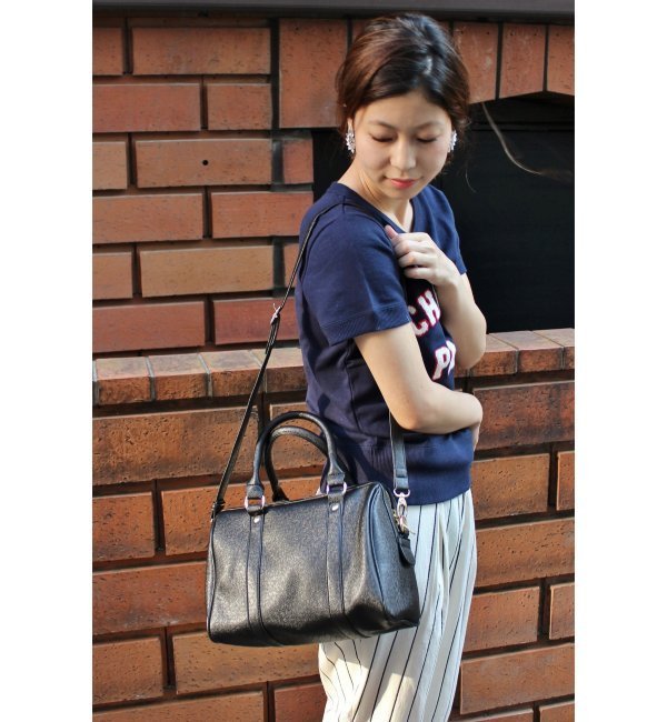 SLOBE ショルダー付ボストンバッグ