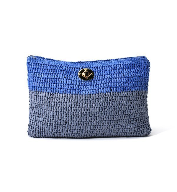 LUNA LLENA ラフィアクラッチ