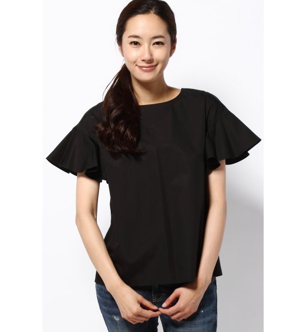 ブロードフレアスリーブブラウス