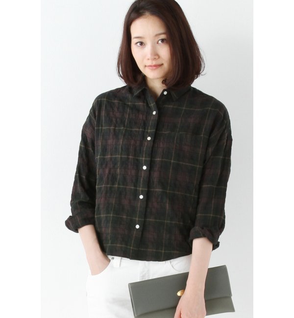 nicholsonnicholson チェックシャツ