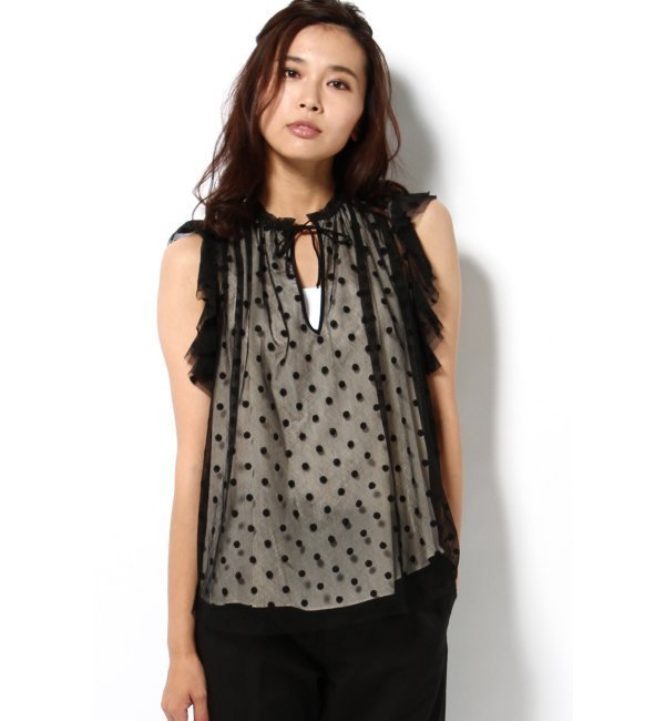 MASSCOB ドットブラウス