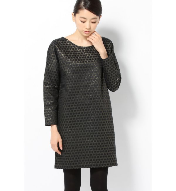 DES PETITS HAUTS ドットジャガードワンピース