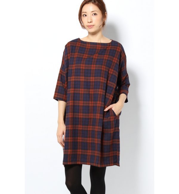 BELLROSE チェックワンピース