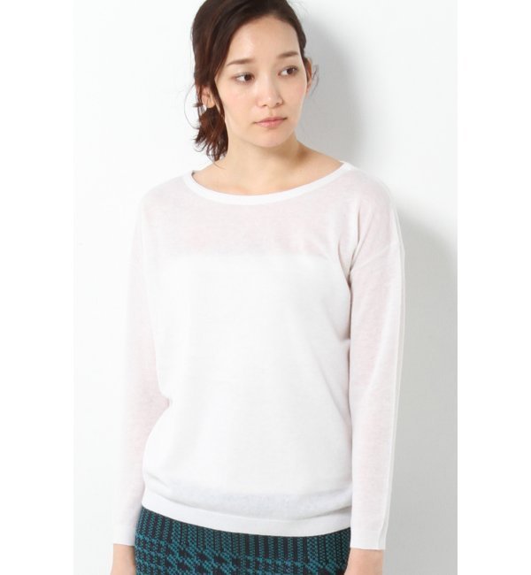 Three Dots カシミアボートネック