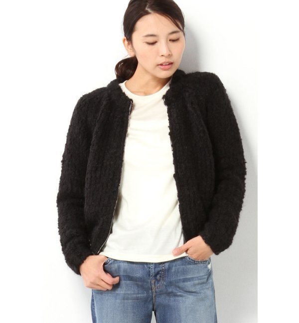 SOEUR ZIPニットブルゾン