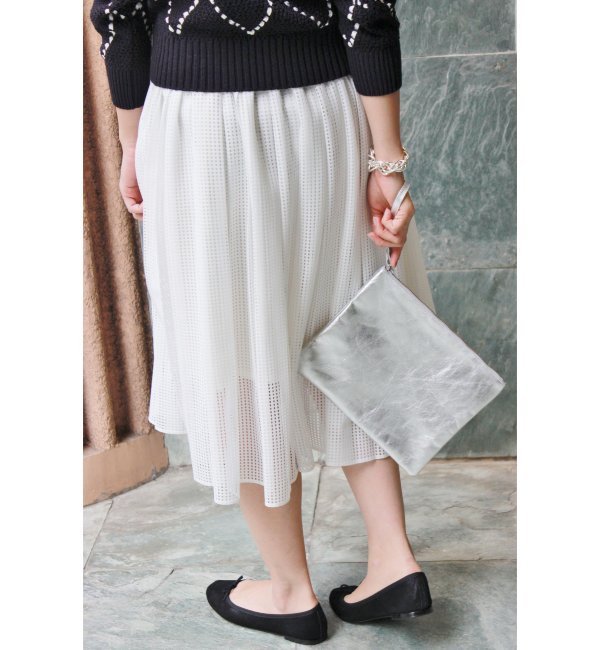 MIKA SAROLEA クラッチシルバーBag