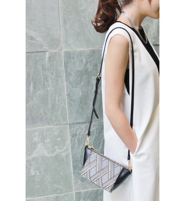 FLYNN 柄ポーチショルダーバッグ