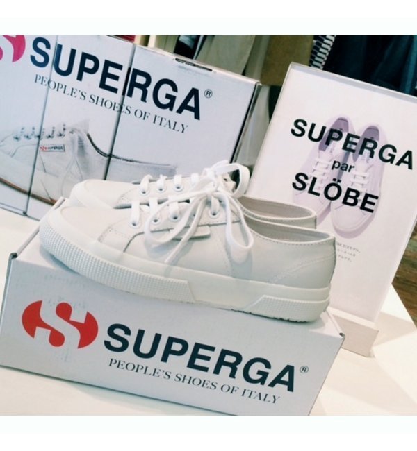 SUPERGA 別注LEATHERスニーカー
