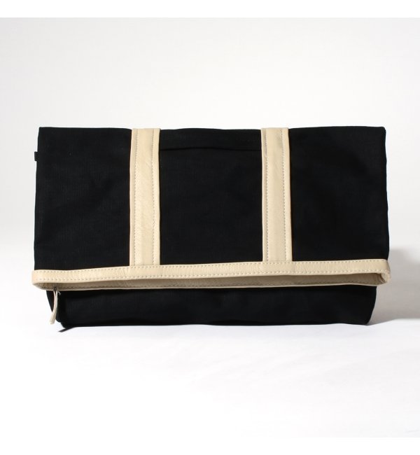 MPETS*SLOBE レザー*キャンバスクラッチバッグ