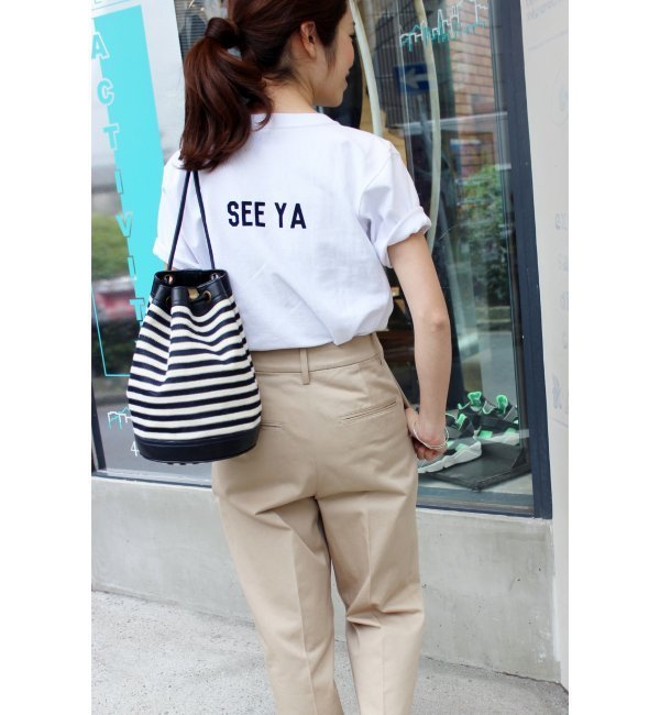 【イエナ/IENA】 MIA ZIA ボーダーショルダーBAG [送料無料]