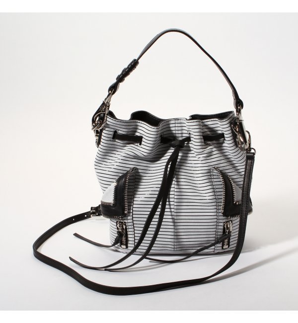 she+lo レザー巾着バッグ