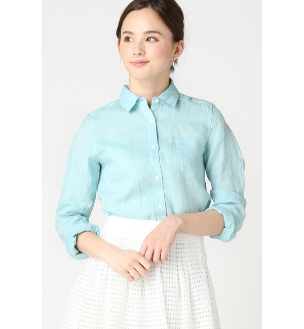 【イエナ/IENA】 シャンブレーリネンレギュラーシャツ [送料無料]