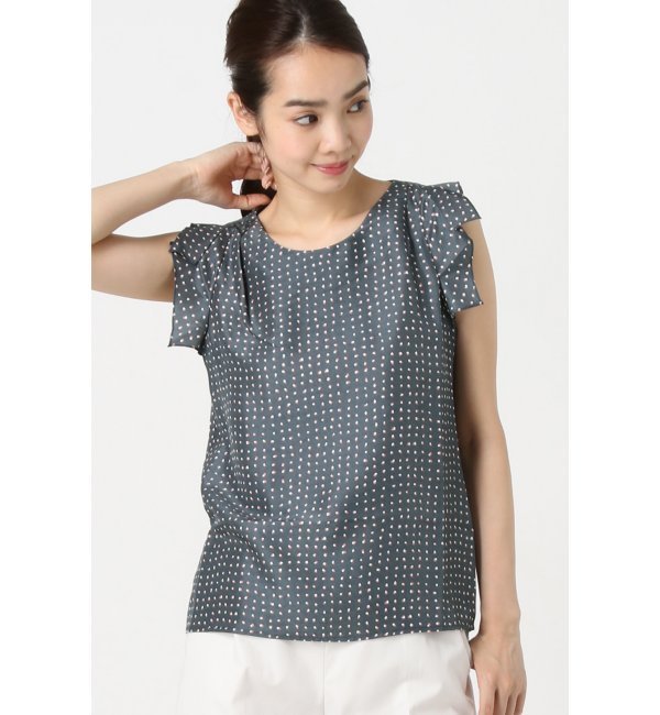 AMBALI PINK DOTS ブラウス