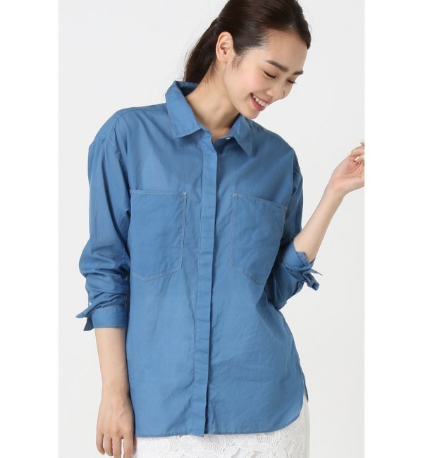 【イエナ/IENA】 シアーインディゴシャツ [送料無料]