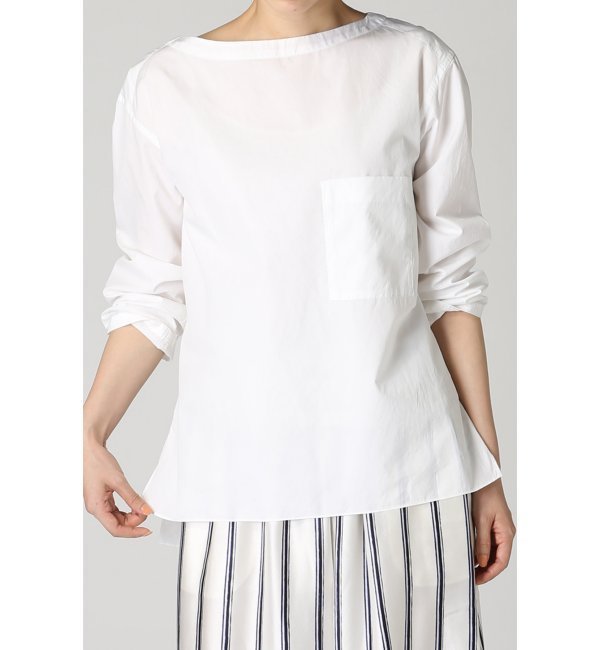 【イエナ/IENA】 AILE ボートネックCOシャツ [送料無料]