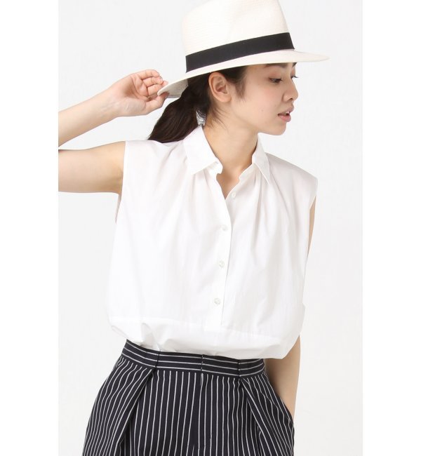 コンパクトタイプライターノースリーブBIGシャツ