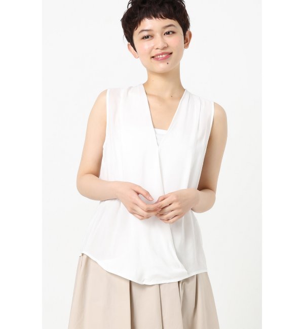 YERSE ノースリーブブラウス