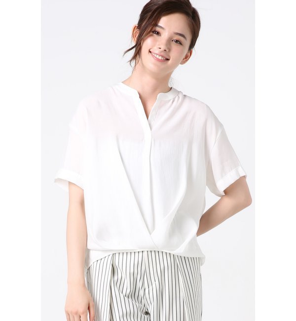 テンセル×ジョーゼット S/S ブラウス